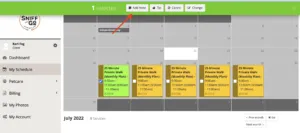 Adding a cancellation note in the Sniff and Go scheduling system